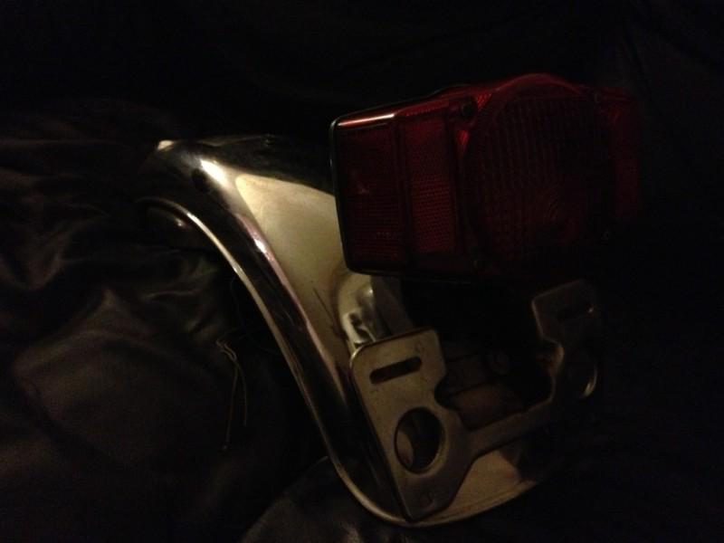 Honda cb550 four cb 550  rear fender tail light assembly