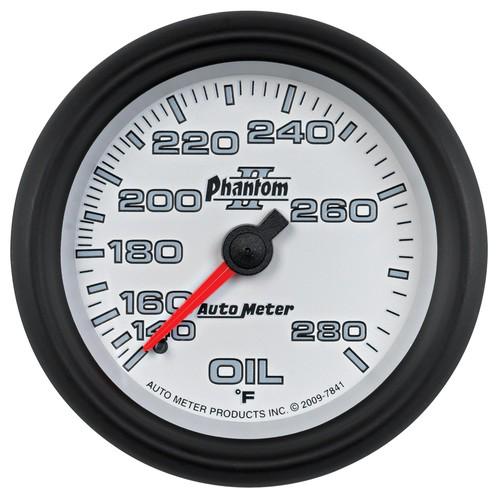 Auto meter 7841 phantom ii; mechanical oil temperature gauge