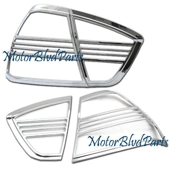 06-08 bmw e90 sedan tail lights lamps cover chrome trim