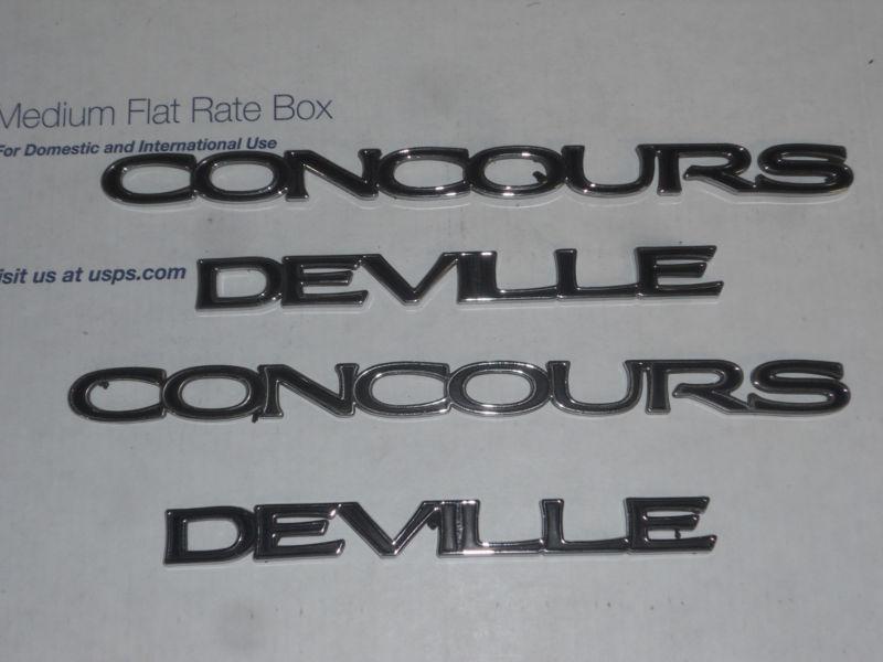 Cadillac Concours Deville Factory Quarter Panel Emblems, US $10.00, image 2