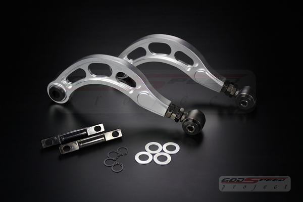 Godspeed gen2 06-10 honda civic (all) rear adjustable camber arm kit silver fa5