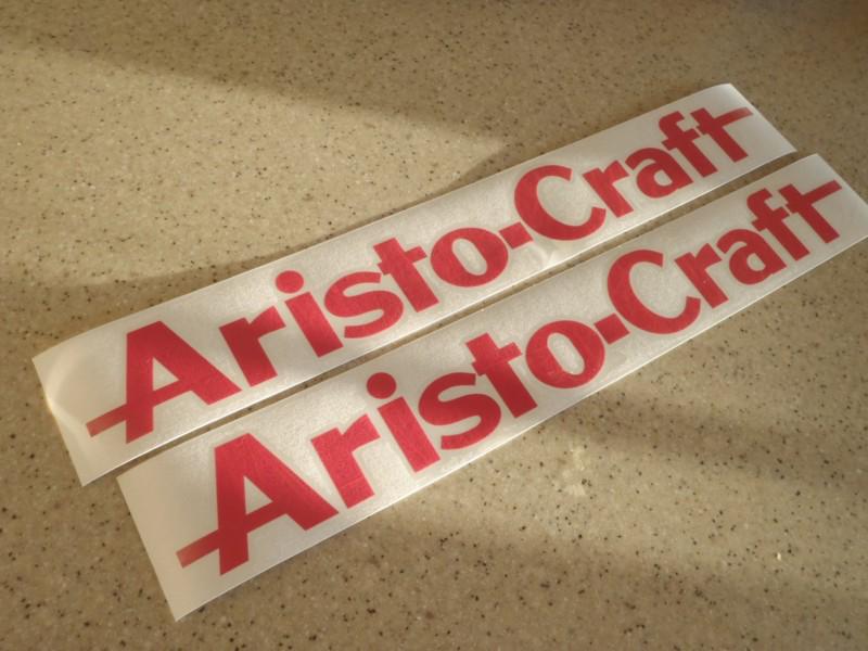 Aristo-craft vintage boat decals die-cut 2-pak 18" free ship + free fish decal!
