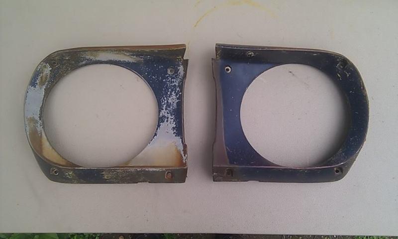 1965 65 1966 66 mustang headlamp headlight bucket door ford original parts pair