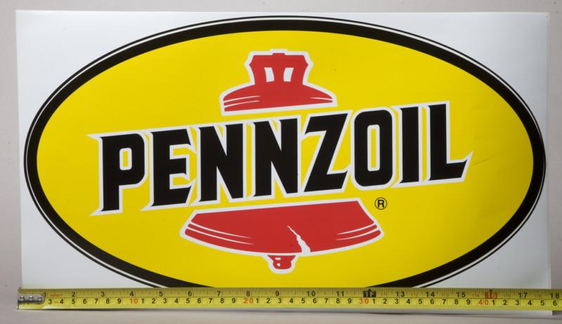 Pennzoil sticker  pennzoil decal  large 18" wide