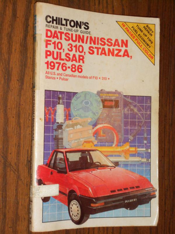 1976-1986 nissan pulsar / stanza / f10 / 310 / shop manual 85 84 83 82 81 80 79+