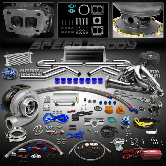 Buy GT45 19PC T4 TURBO KIT+WG+MANIFOLD+INTERCOOLER 8692 TOYOTA SUPRA