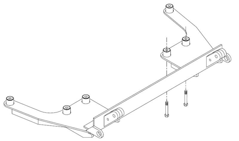 Blue ox bx2103 base plate for ford tempo 83-91