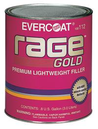 Fiberglass evercoat 112 rage gold body filler 1 gallon