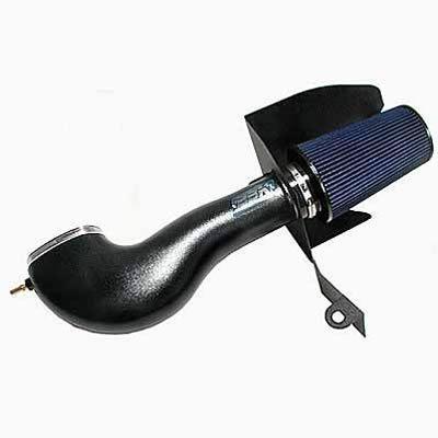 Bbk 17365 air intake charcoal metallic tube blue filter ford mustang kit