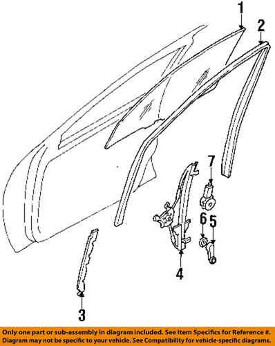 Nissan oem 807211m100 window regulator