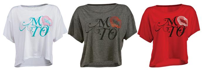 Fly racing womens moto love crop t-shirt 2013