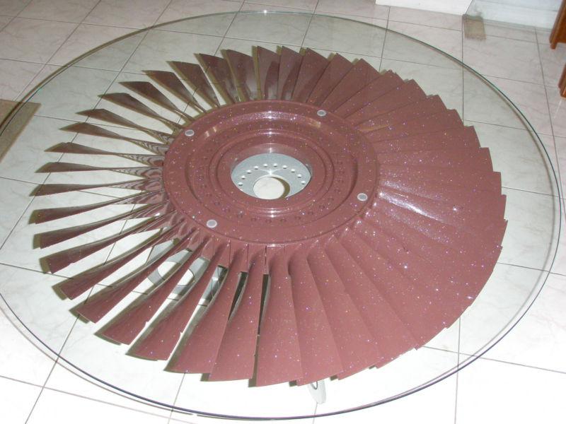 Boeing 737 fan blade coffee table
