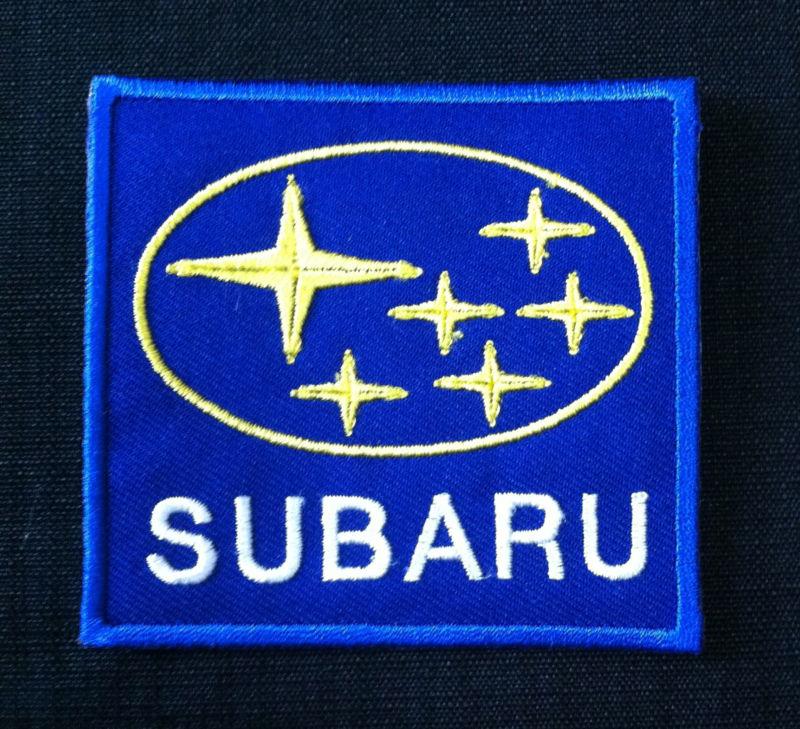 Subaru embroidered patch iron on badge car motor auto racing race rally logo f1