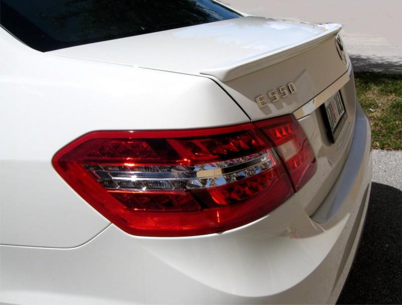 2010+ mercedes e-class sedan w212 euro style trunk lip spoiler (painted)