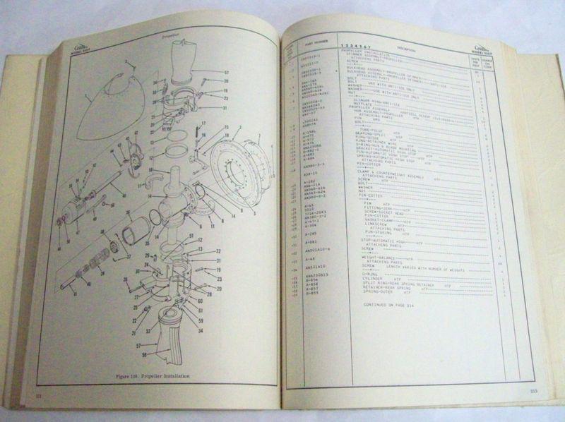 Buy Original Cessna 310F 1961 Illustrated Parts Catalog in Barberton