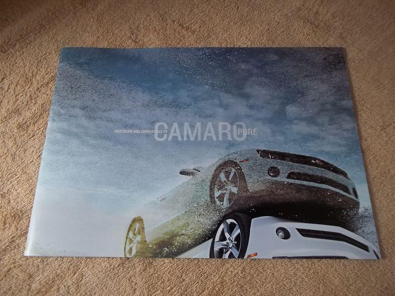 2012 chevy camaro dealer sales brochure ls lt ss rs zl1 coupe; convertible mint!
