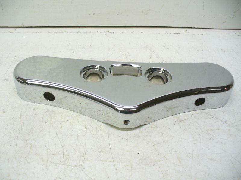 Harley Wide-Glide Custom Chrome Smooth Top Triple Clamp., US $49.99, image 2