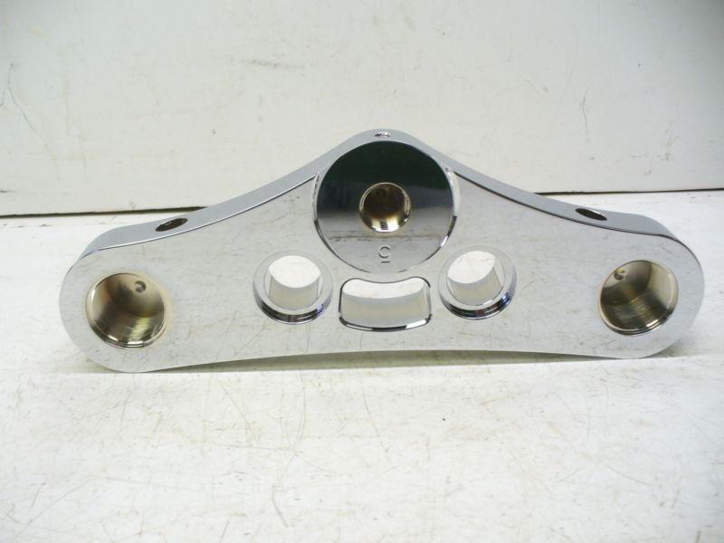 Harley Wide-Glide Custom Chrome Smooth Top Triple Clamp., US $49.99, image 4