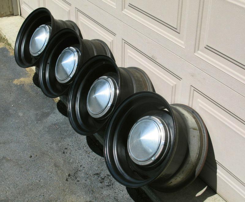 Original Mopar Steel Wheels, 15x8, 5x4.5, 4.25 Backspacing, With Center Caps, US $600.00, image 3