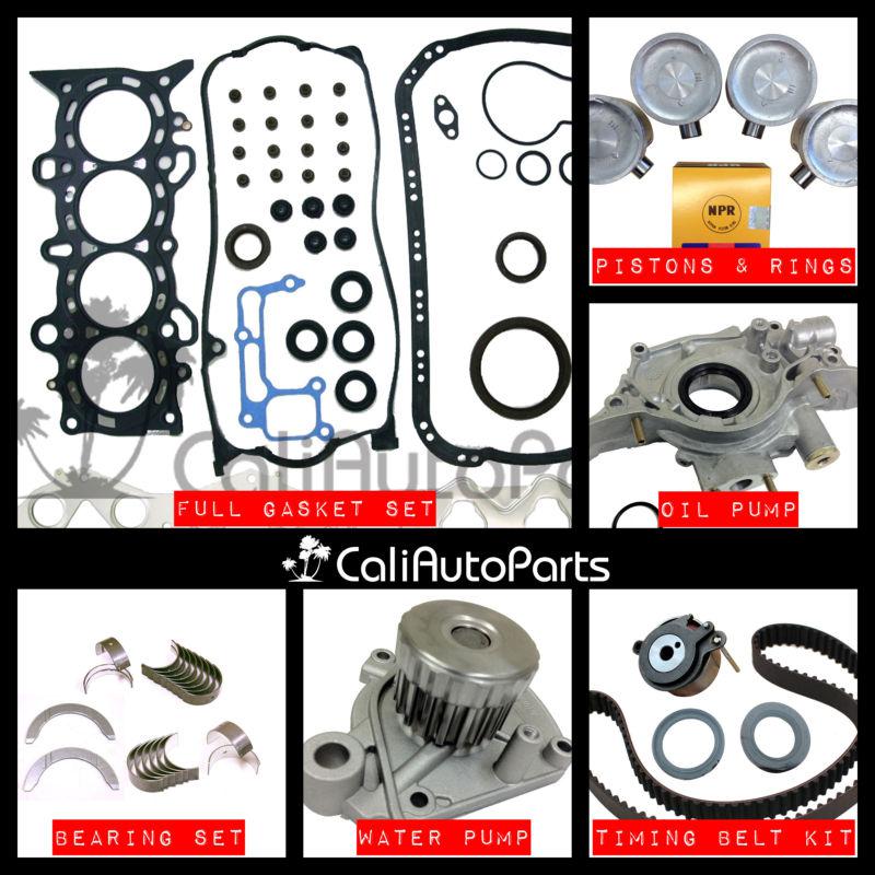 01-05 honda civic dx lx 1.7l d17a1 non-vtec sohc master engine rebuild kit