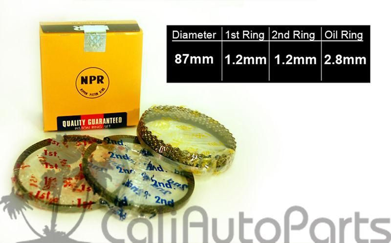 93-96 Honda Prelude V-Tec 2.2 H22A1 Complete Engine Pistons and Rings Set, US $98.95, image 6