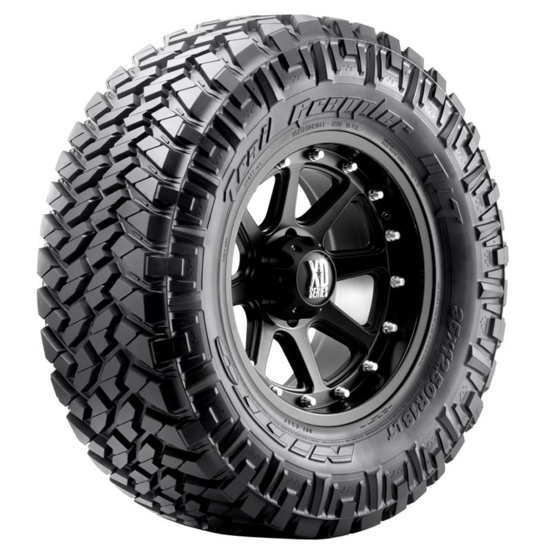 20" xd crank black w/ 295-60-20 nitto trail grappler at wheels rims tires