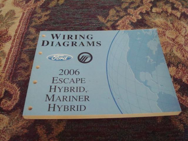 2006 ford escape/mercury marnier/hybrid service shop wiring diagrams manual book