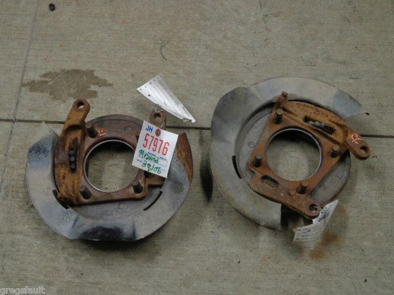Buy 99 F250 Super Duty Rear Disc Brake Backing Plates Pair Ford Pickup