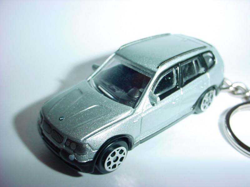 New silver 3d bmw x3 suv custom keychain fob key ring s chain truck top gear 4x4