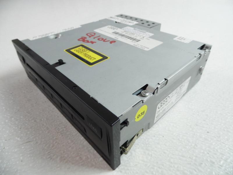 2003-2006 audi a8 cd 6 disc changer player remote front glove box oem 4e0035111a