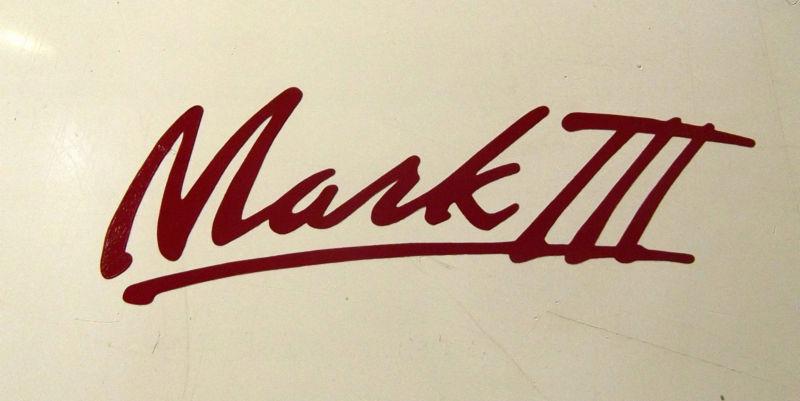 2 auto boat rv car  motor-home trailer mark iii decals 4 x 1