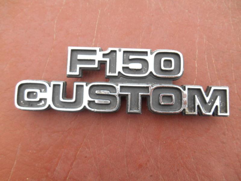 1970 s era ford f 150 custom chrome fender emblem driver quality w pins