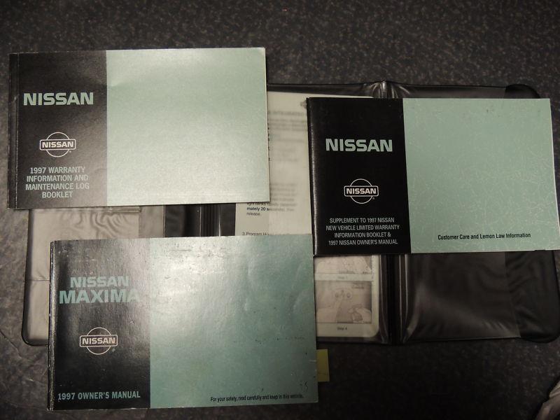 1997 nissan maxima owners manuals 