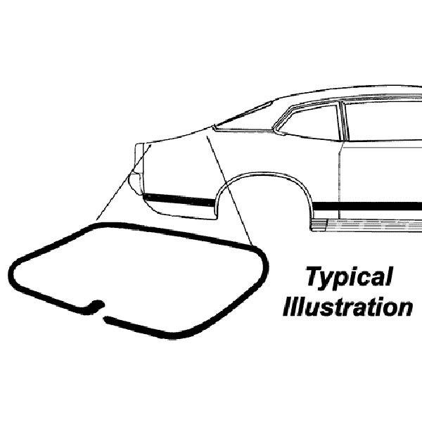 New 70 77 ford maverick trunk weatherstrip