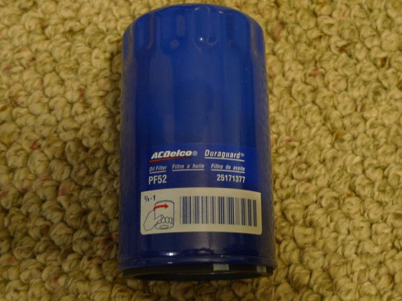 Lot of 8 new acdelco duraguard oil filters pf52 - 25171377 engine motor filters