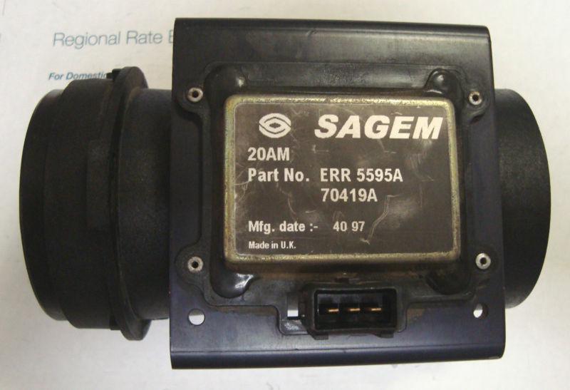 96-99 land rover discovery range rover mass air flow meter sagem err 5595a