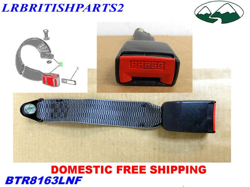 Land rover seat belt rear buckle ash grey discovery  i 1 oem btr8163lnf new