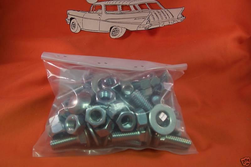 1956 chevy belair stainless capped bumper bolts sedan hardtop wagon nomad new