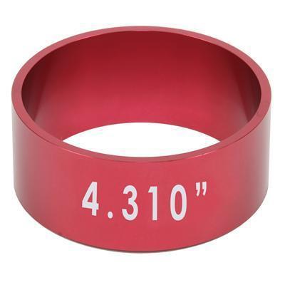 Proform parts ring compressor aluminum red anodized 4.310 in. bore each 67574
