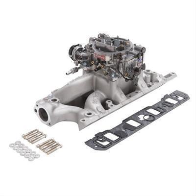 Edelbrock performer rpm air-gap intake manifold and carburetor kit 2033