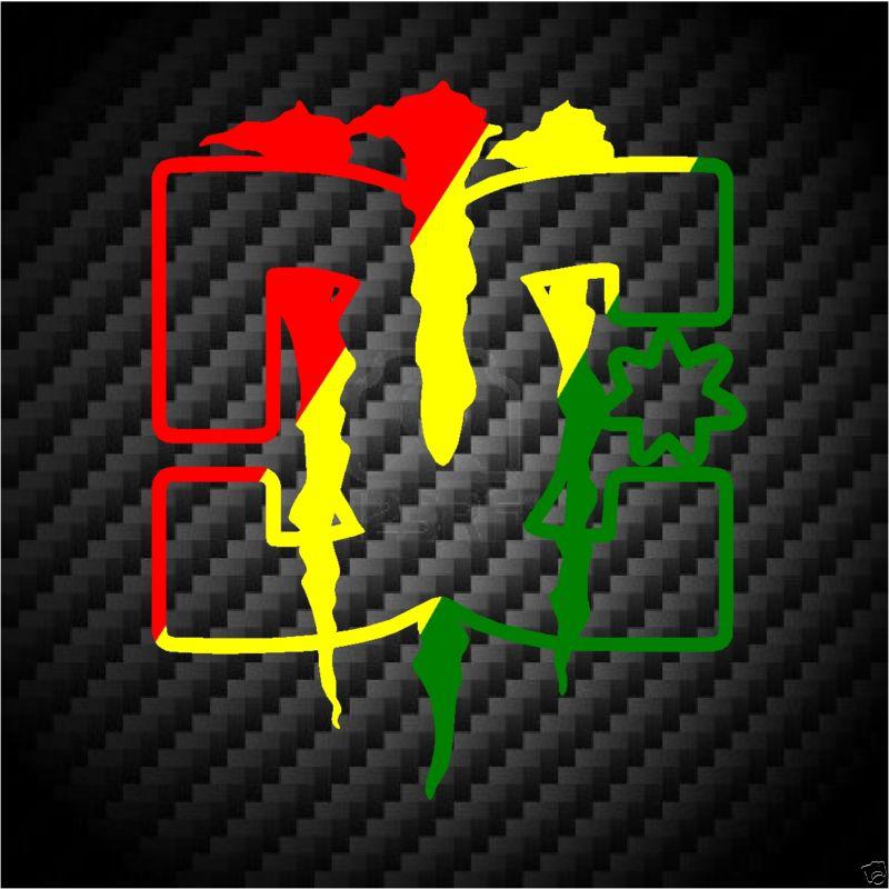 Fusion rasta surf skate board motorcross jdm race car drift illest vinyl decal  