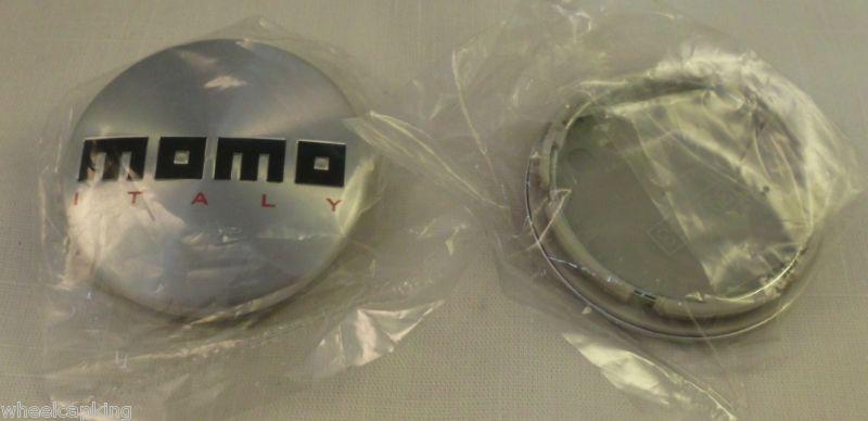 Momo wheels chrome custom wheel center cap caps set of 2 # 397k53 new!