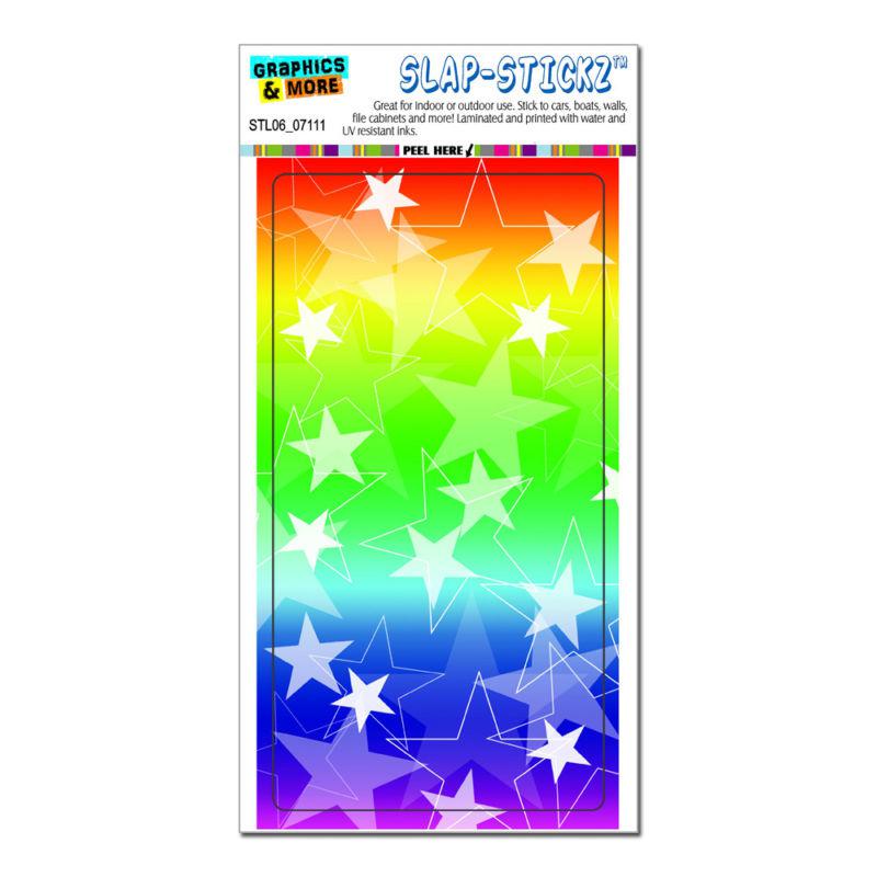 Stars rainbow - slap-stickz™ automotive car window locker bumper sticker
