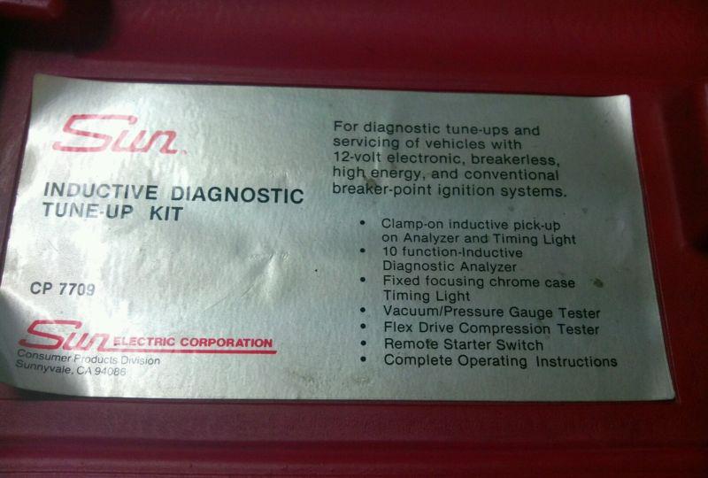 Vintage Sun Inductive Diagnostic Tune-Up Kit CP 7709, US $79.99, image 6