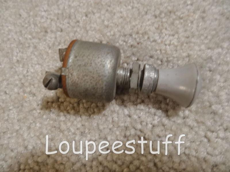 Vintage push pull switch knob 2 term fog heat light rat rod  g544