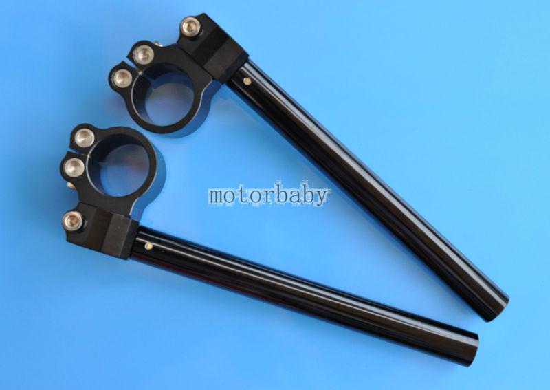 40mm clip on handlebar for 40mm fork tube  1 pair （black b）
