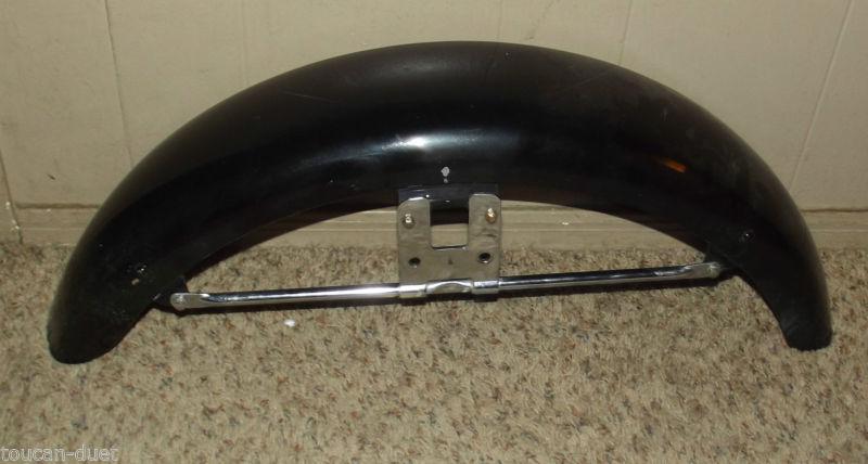 1995 kawasaki 1500 vn  vulcan cruiser a motorcycle front fender black & chrome 
