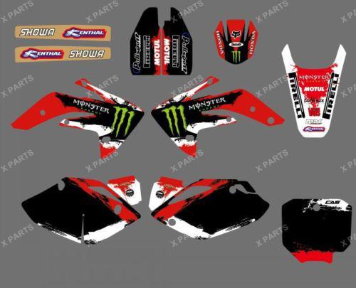 Team graphics backgrounds decals for honda crf150r liquid cooled 2007 08 09 2010