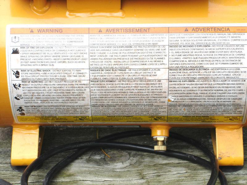 Air Compressor, Proforce, 120V 110PSI, 2 Gal. tank, US $19.99, image 3