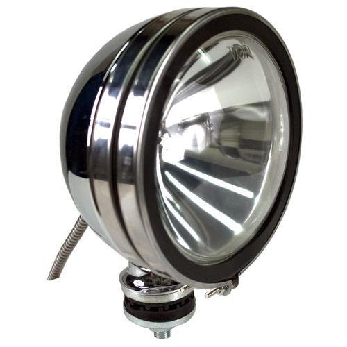 Pair 6" round off road halogen tear drop chrome work  lights 100 watt truck jeep